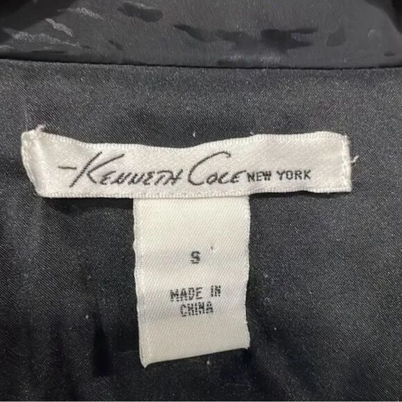 Kenneth Cole NY Womens Puffer Coat Jacket Gorpcore Outdoors Warm Sm Black Zipper - Picture 7 of 9